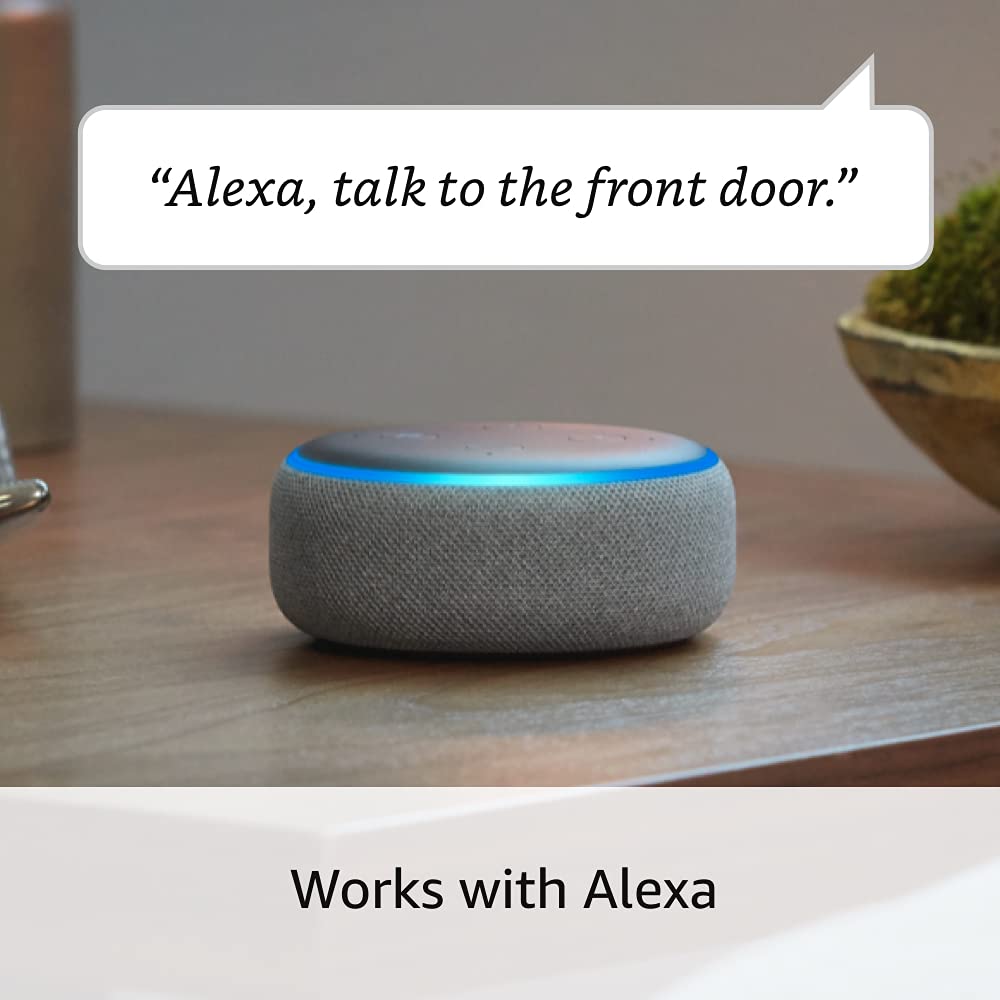 Ring Video Doorbell Wired with WiFi, Night Vision, Motion Detection and Echo Dot (Gen 3) Bundle - Pro-Distributing