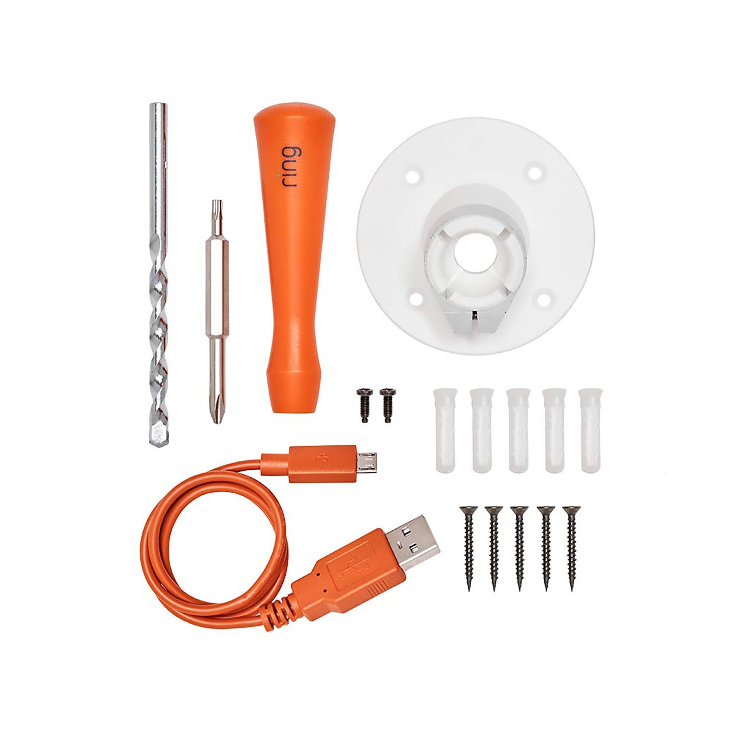 Ring Installation Kit Spare Parts for Spotlight Cam Battery - White - Pro-Distributing
