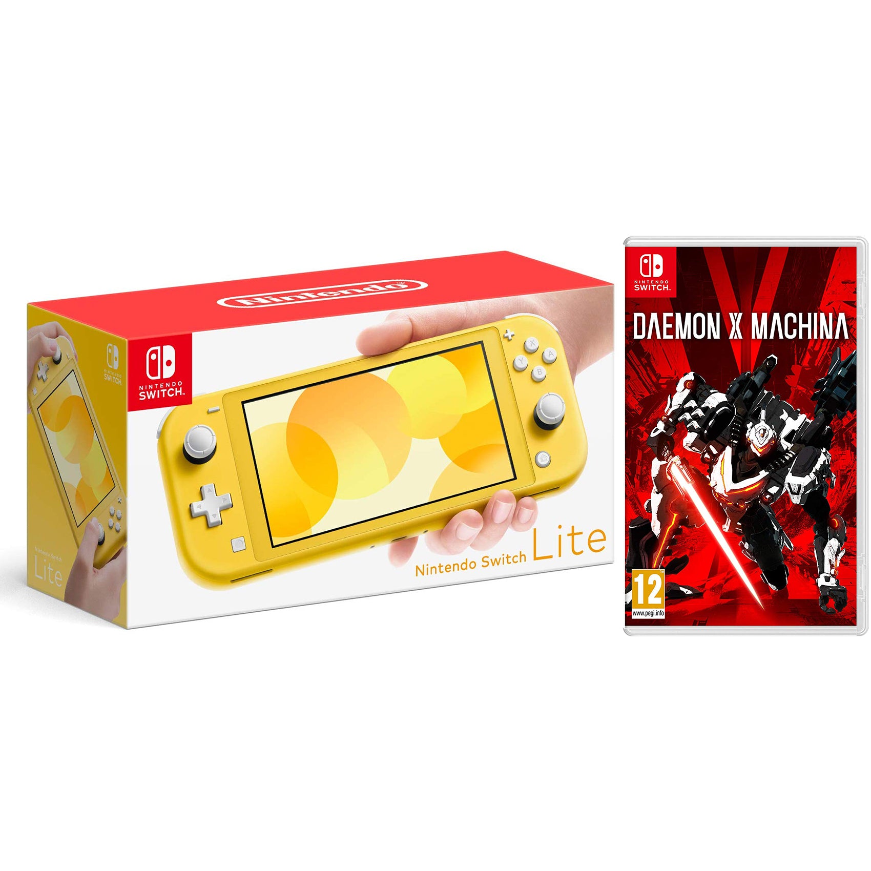 Nintendo Switch Lite 32GB Yellow and Daemon X Machina Bundle - Pro-Distributing