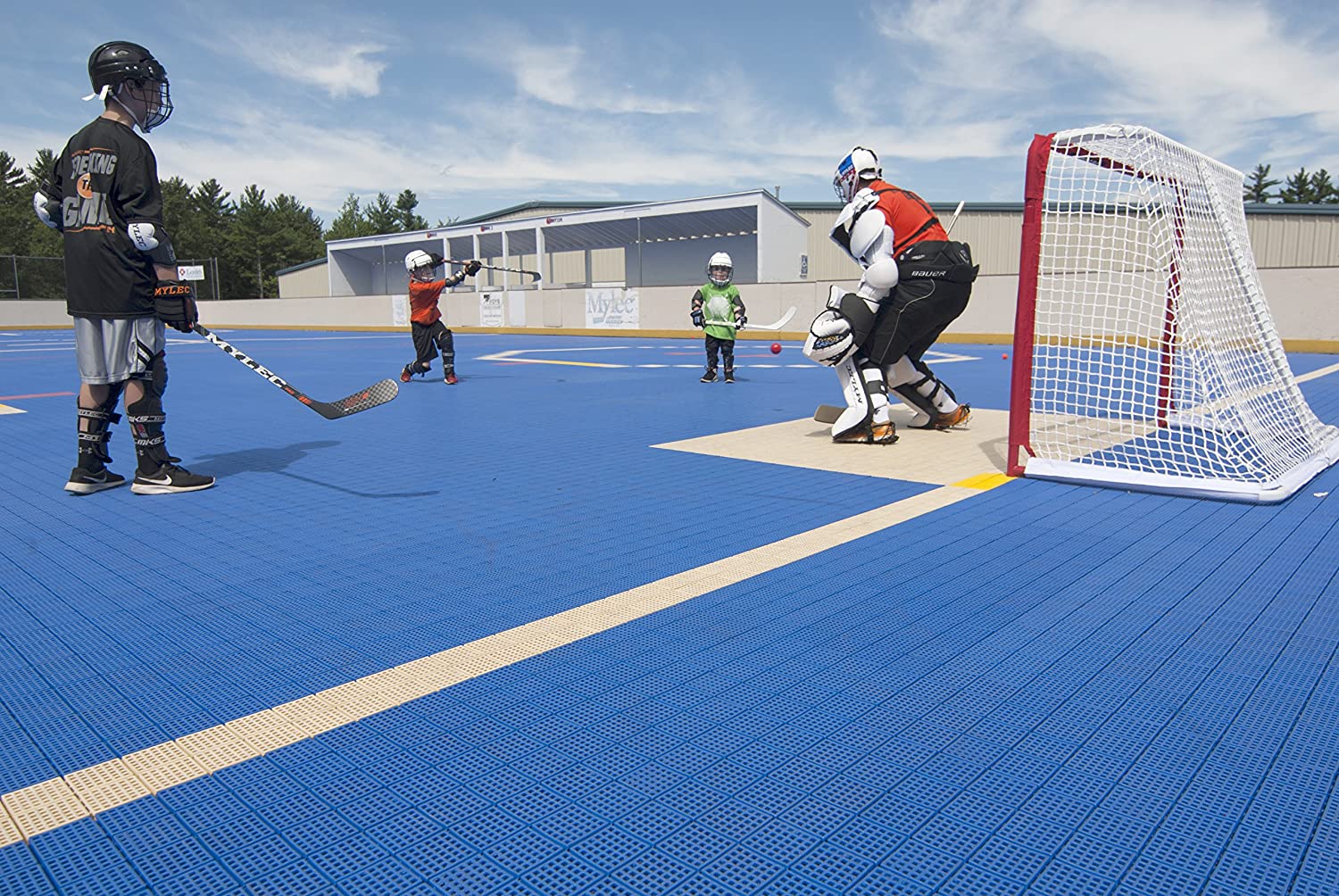 Mylec Official Regulation Pro Steel Hockey Goal Net - Pro-Distributing