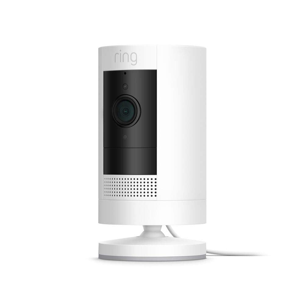 Ring Stick Up Indoor/Outdoor 1080p Wi-Fi Wired Security Camera - White - Pro-Distributing