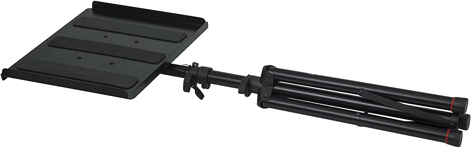 Gator Frameworks Heavy Duty Deluxe Adjustable Multi-Media Gear Stand Featuring 100x100 Vesa Mounting Brackets | Ideal for Laptops and more - GFW-UTL-MEDIATRAY2 - Pro-Distributing