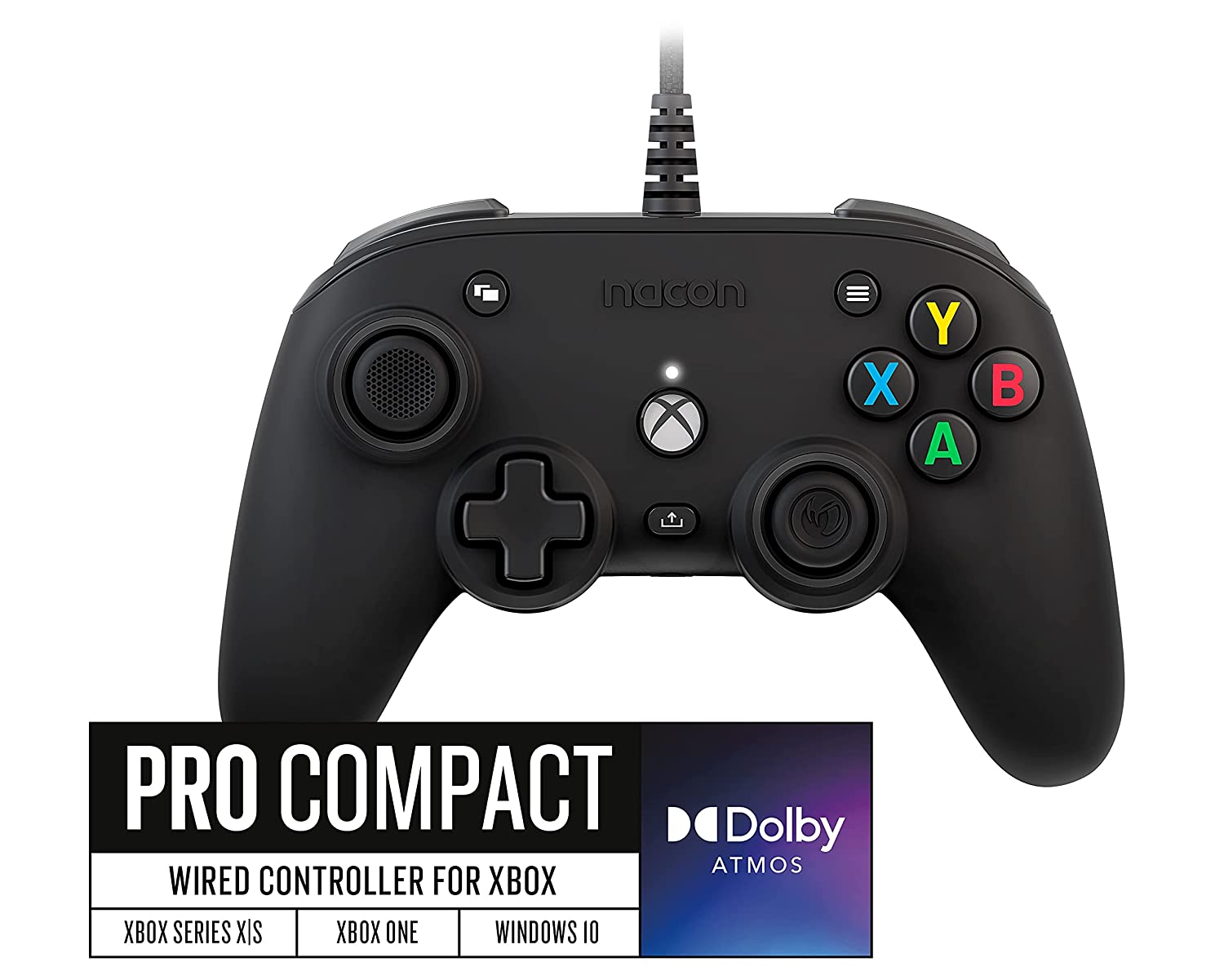 Nacon PRO Compact Controller for Xbox Series X|S and Xbox One - Black - Pro-Distributing
