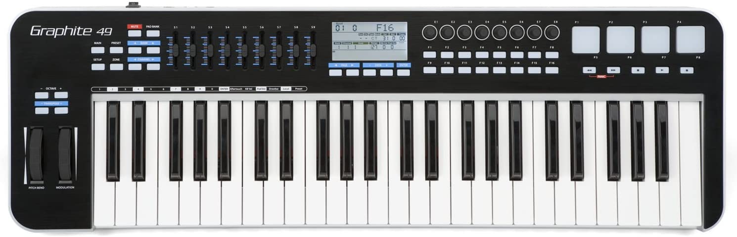 Samson Graphite 49 Key USB MIDI Controller Keyboard - Pro-Distributing