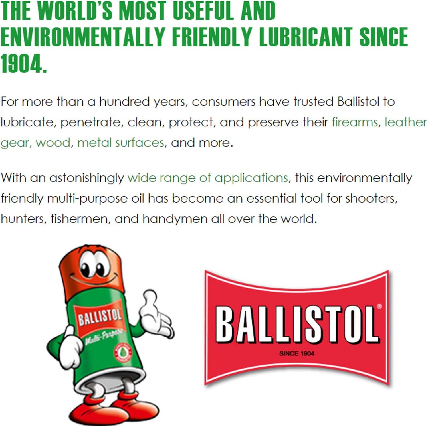 3-Pack Ballistol 1.5 oz Multi-Purpose Oil Lubricant Cleaner and Protectant for Wood, Metal, Rubber - Pro-Distributing
