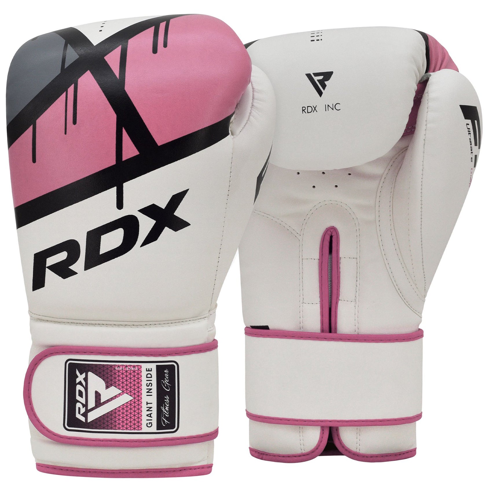 RDX F7 EGO MMA, BJJ, Muay Thai, Kickboxing, Training Boxing Gloves - PINK - 12oz - Pro-Distributing