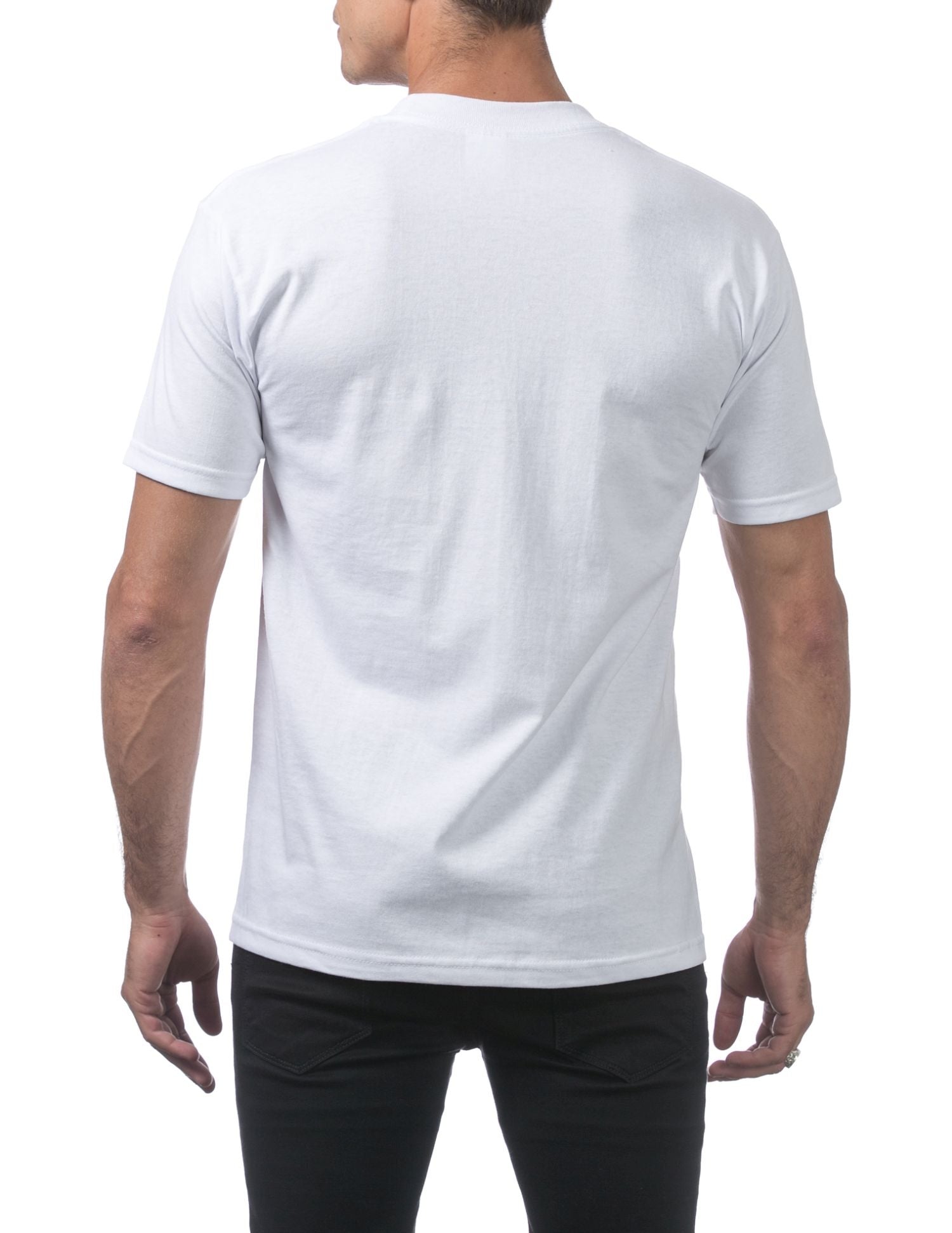 Pro Club Men's Comfort Cotton Short Sleeve T-Shirt - White - Large - Pro-Distributing
